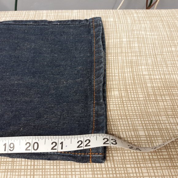 Lucky Brand Dungarees Women's Wide Leg Jeans Size 28 Crop Medium Wash Blue Denim - Picture 13 of 14